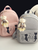 Cat Embroidery Backpack Set