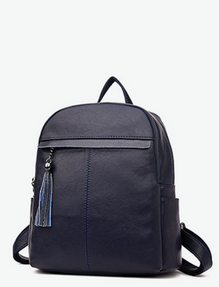 Reagan Tassel Leather Backpack